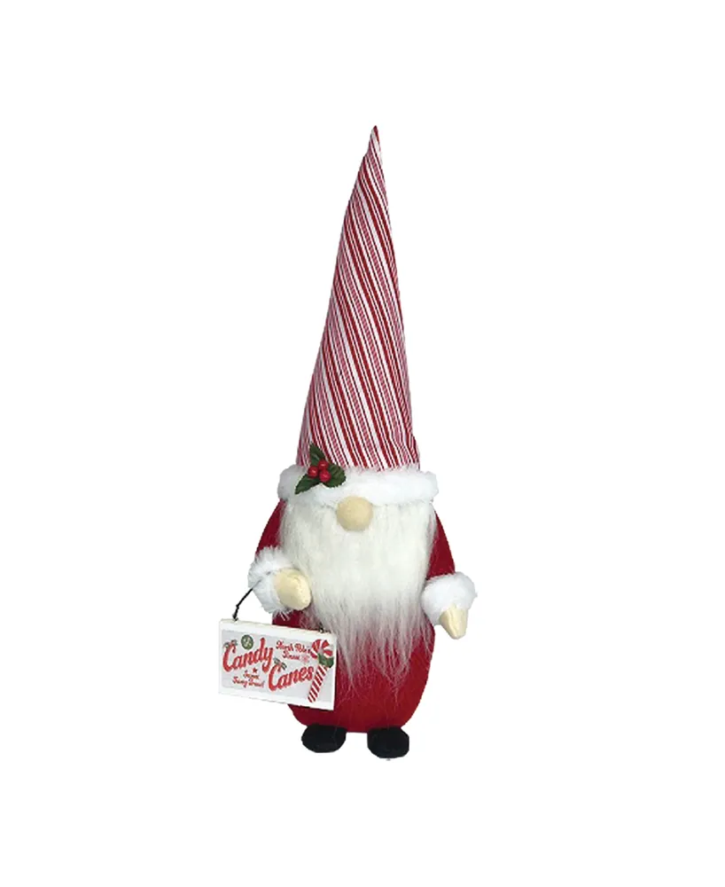 Santa's Workshop 17" Candy Cane Gnome