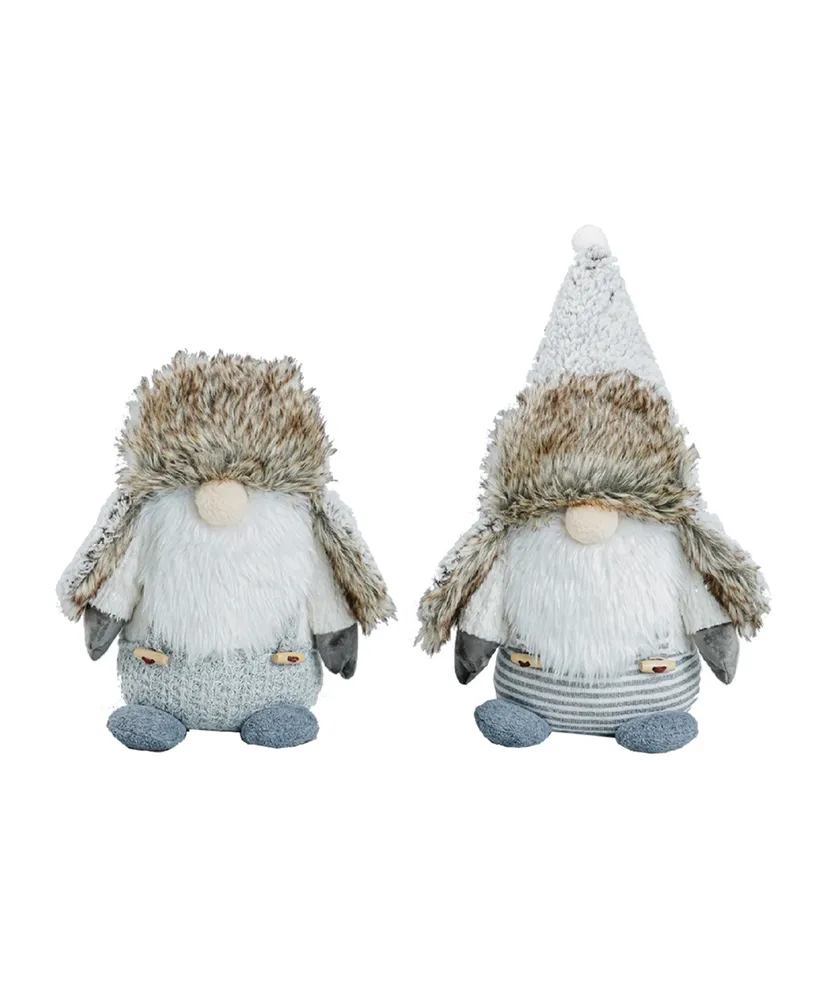 Santa's Workshop 12.5" Gnome Brothers, Set of 2