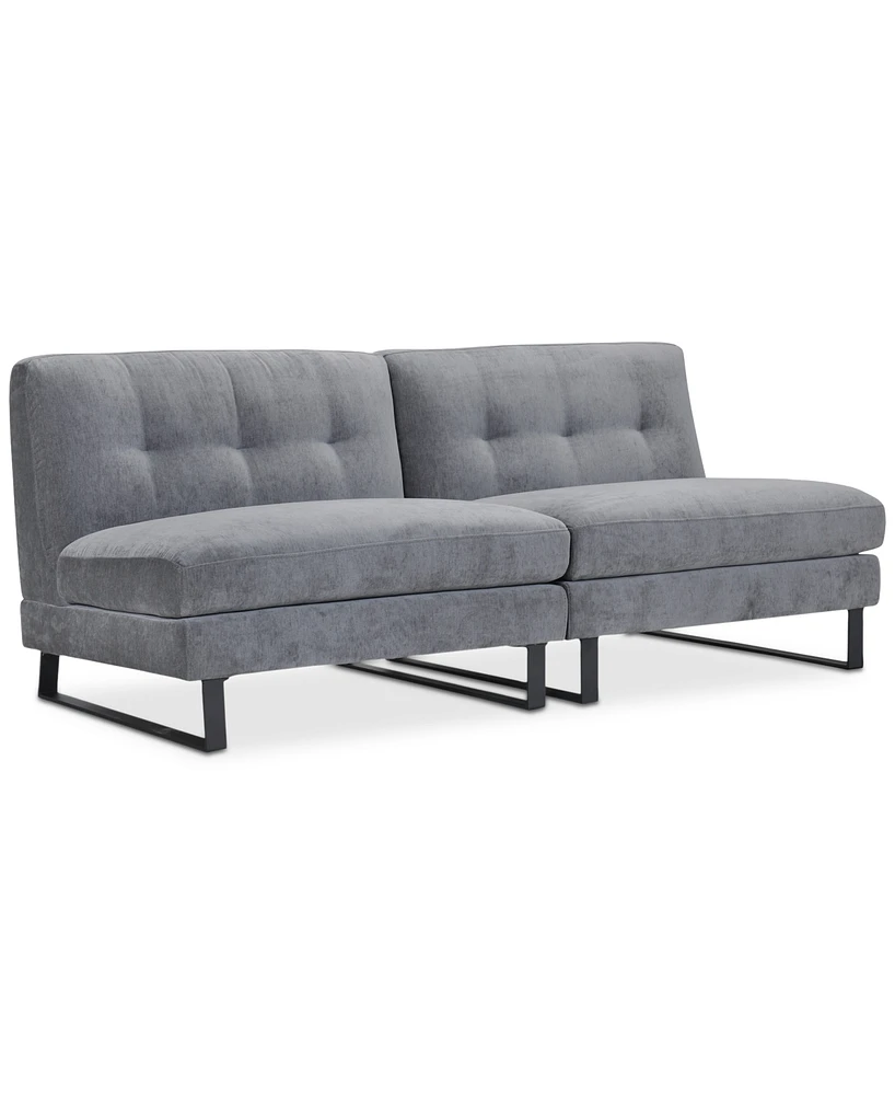 Closeout! Kathya 80" 2-Pc. Fabric Modular Sofa, Created for Macy's