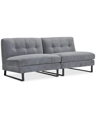 Closeout! Kathya 80" 2-Pc. Fabric Modular Sofa, Created for Macy's