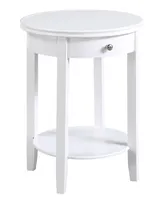 Convenience Concepts 18.25" Rubber wood Ah Baldwin End Table