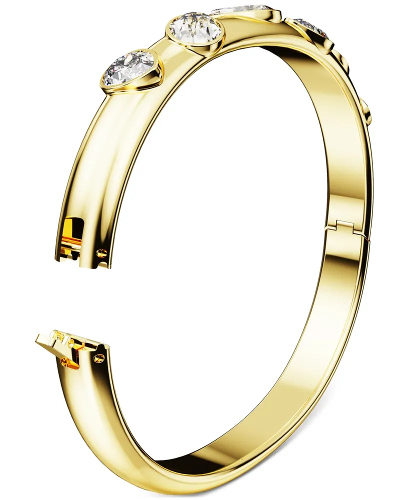 Swarovski Gold-Tone Mixed Crystal Bangle Bracelet