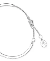 Swarovski Silver-Tone Mesmera Crystal Bangle Bracelet