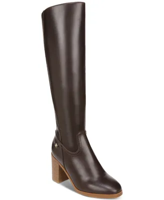 Giani Bernini Women's Odettee Memory Foam Block Heel Knee High Riding Boots, Created for Macy's