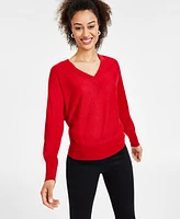 I.n.c. International Concepts Women's Metallic Dolman-Sleeve Top, Created for Macy's