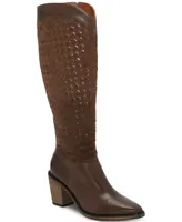 Lucky Brand Women's Abeny Block-Heel Tall Western Boots