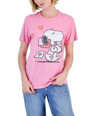 Grayson Threads, The Label Juniors' Snoopy Heart Graphic T-Shirt