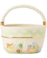 Lenox Peanuts Snoopy & Woodstock Porcelain Easter Basket