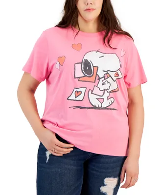 Grayson Threads, The Label Trendy Plus Size Snoopy Valentine's Day T-Shirt