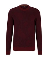 Boss by Hugo Boss Men's Two-Tone Monogram Sweater