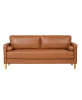 Lifestyle Solutions 76" Faux Leather Morris Sofa