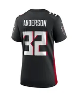 Women's Nike Jamal Anderson Black Atlanta Falcons Game Retired Player Jersey