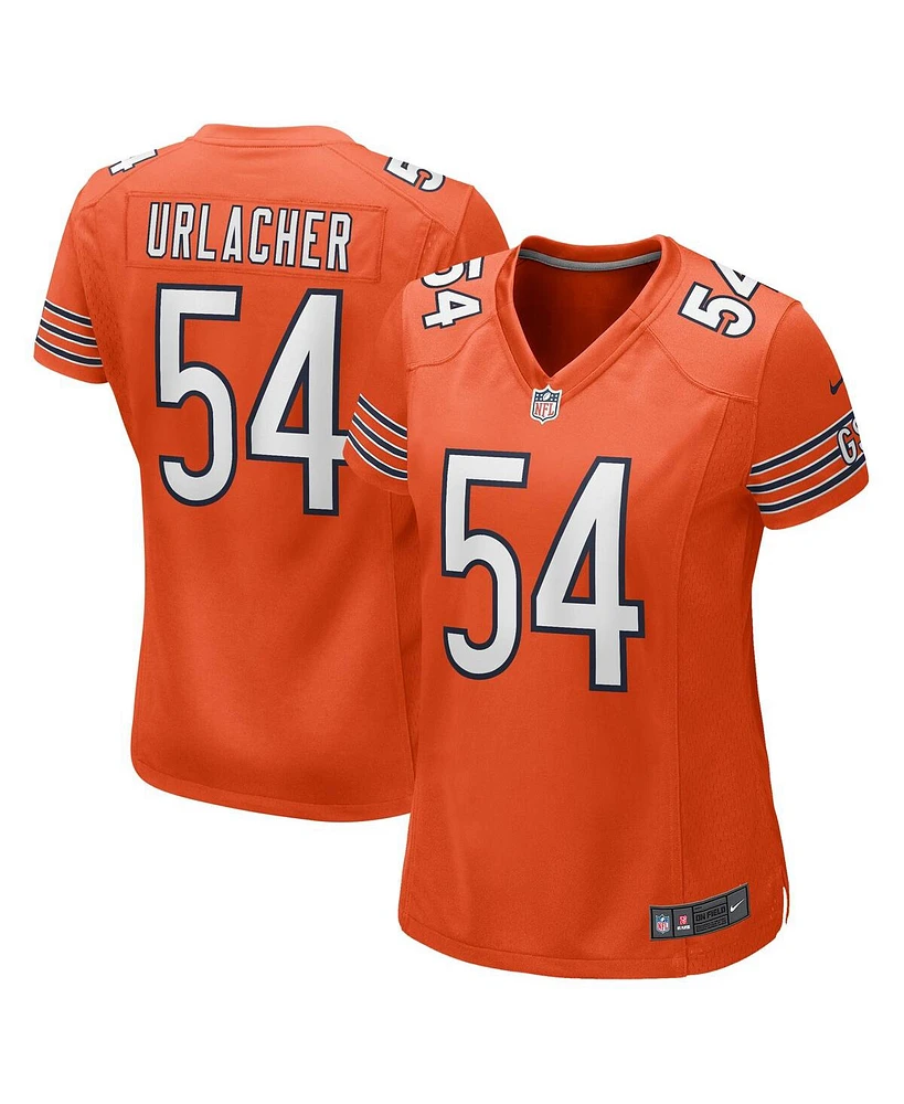 Women's Nike Brian Urlacher Orange Chicago Bears Retired Player Jersey