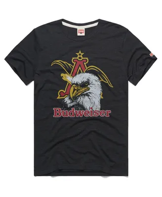 Men's Homage Charcoal Budweiser Eagle Tri-Blend T-shirt
