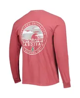 Men's Cardinal Stanford Circle Campus Scene Long Sleeve T-shirt