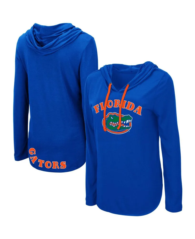 Women's Colosseum Royal Florida Gators My Lover Lightweight Hooded Long Sleeve T-shirt