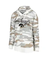 Women's Pressbox Camo Iowa Hawkeyes San Pablo Pullover Hoodie