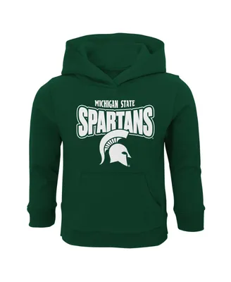 Toddler Boys and Girls Green Michigan State Spartans Draft Pick Pullover Hoodie