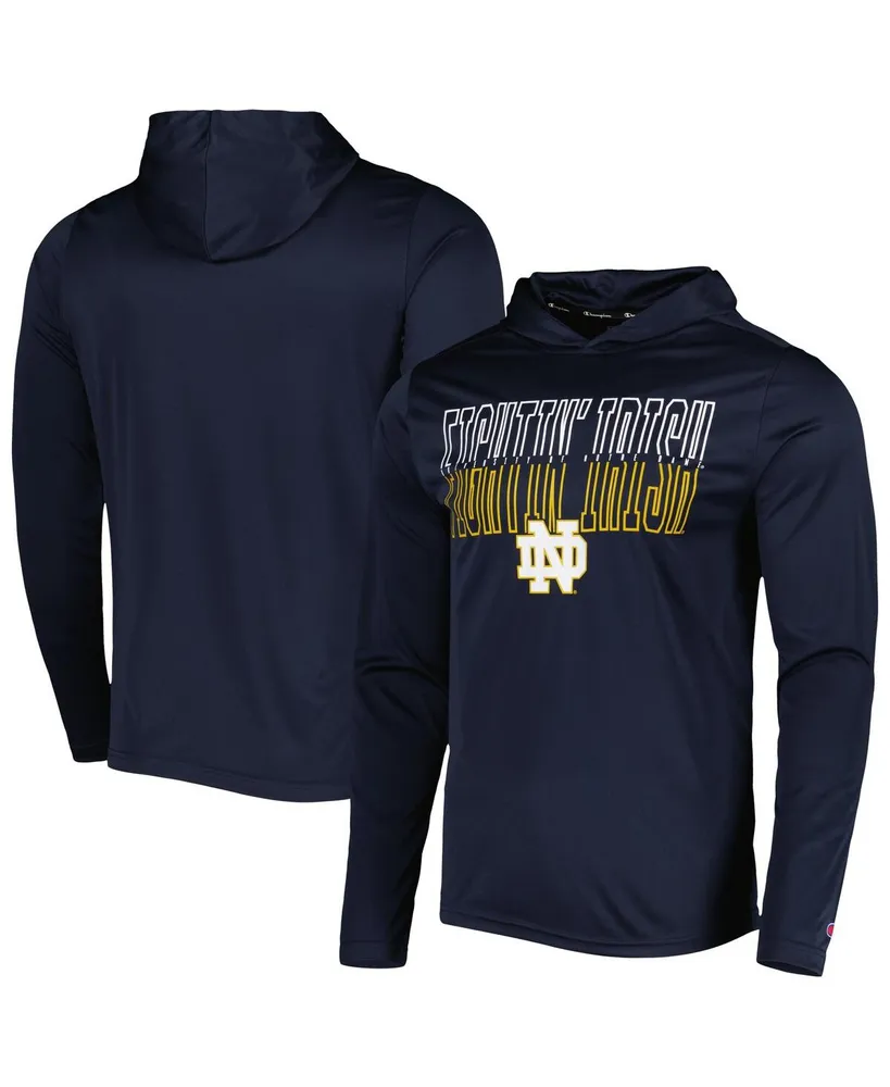 Men's Champion Navy Notre Dame Fighting Irish Impact Pullover Hoodie