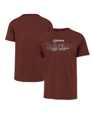 Men's '47 Brand Crimson Distressed Alabama Tide Article Franklin T-shirt