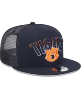 Men's New Era Navy Auburn Tigers Grade Trucker 9FIFTY Snapback Hat