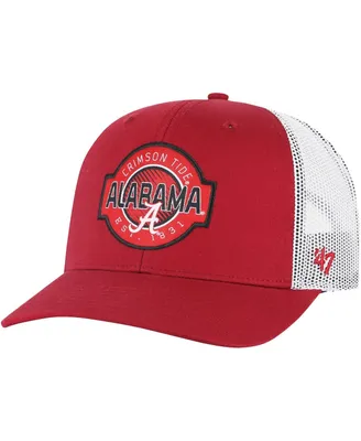 Boys and Girls '47 Brand Crimson Alabama Crimson Tide Scramble Trucker Adjustable Hat