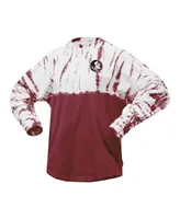 Women's Garnet Florida State Seminoles Tie-Dye Long Sleeve Jersey T-shirt