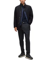 Boss by Hugo Men's Melange Relaxed-Fit Coat