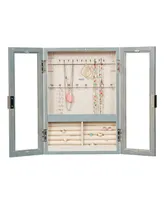 Mele & Co Leia Hanging Jewelry Cabinet in Finish