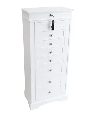 Mele & Co Olympia Wooden Jewelry Armoire in Finish
