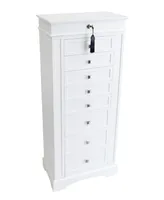 Mele & Co Olympia Wooden Jewelry Armoire in Finish