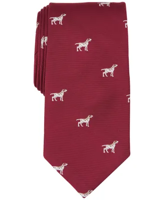 Club Room Men's Monterey Dog-Pattern Tie, Created for Macy's