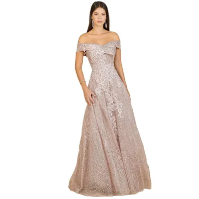 Lara Women's Off Shoulder A-Line Gown