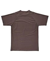 Snapper Rock Men's Chocolate Sustainable Ss Rash Top