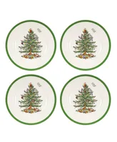 Spode Christmas Tree Salad Plate, Set of 4