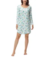 Ink+Ivy Women's Long Sleeve Henley Sleepshirt Nightgown