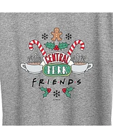 Trendy Plus Friends Central Perk Christmas Graphic T-shirt