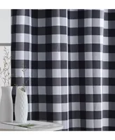 Hlc.me Andersen Buffalo Check Plaid 100% Blackout Thermal Insulated Energy Savings Heat/Cold Blocking Grommet Curtain Drapery Panels for Bedroom & Liv