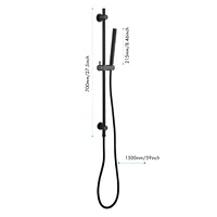 Streamdale Furniture Eco-Performance Handheld Shower With 28-Inch Slide Bar And 59-Inch Hose