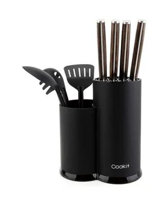 Knife Block Holder, Cookit Universal Knife Block without Knives, Unique Double