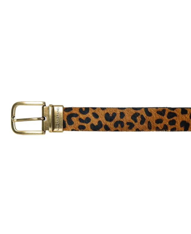 Lucky Brand Women's Genuine Haircalf Leopard and Smooth Leather