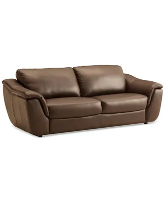 Closeout! Jennard 91" Leather Sofa, Created for Macy's