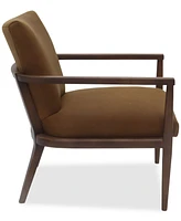 Henwick 28" Leather Accent Chair, Created for Macy's