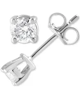 Forever Grown Diamonds Lab Grown Diamond Stud Earrings (1/3 ct. t.w.) in Sterling Silver