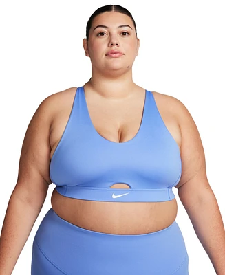 Nike Plus Active Indy Plunge Cutout Medium-Support Padded Sports Bra