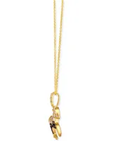 Le Vian Chocolate Diamond & Nude Diamond Horse 20" Adjustable Pendant Necklace (1/2 ct. t.w.) in 14k Gold