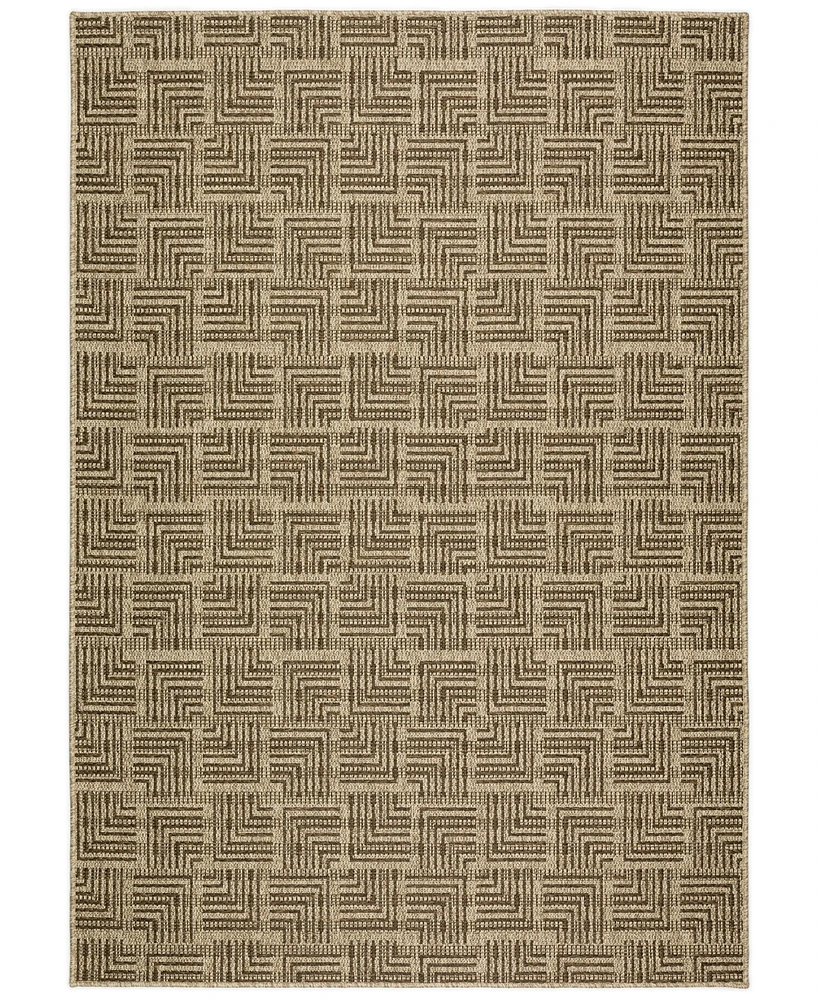 D Style Nusa Outdoor NSA10 1'8" x 2'6" Area Rug