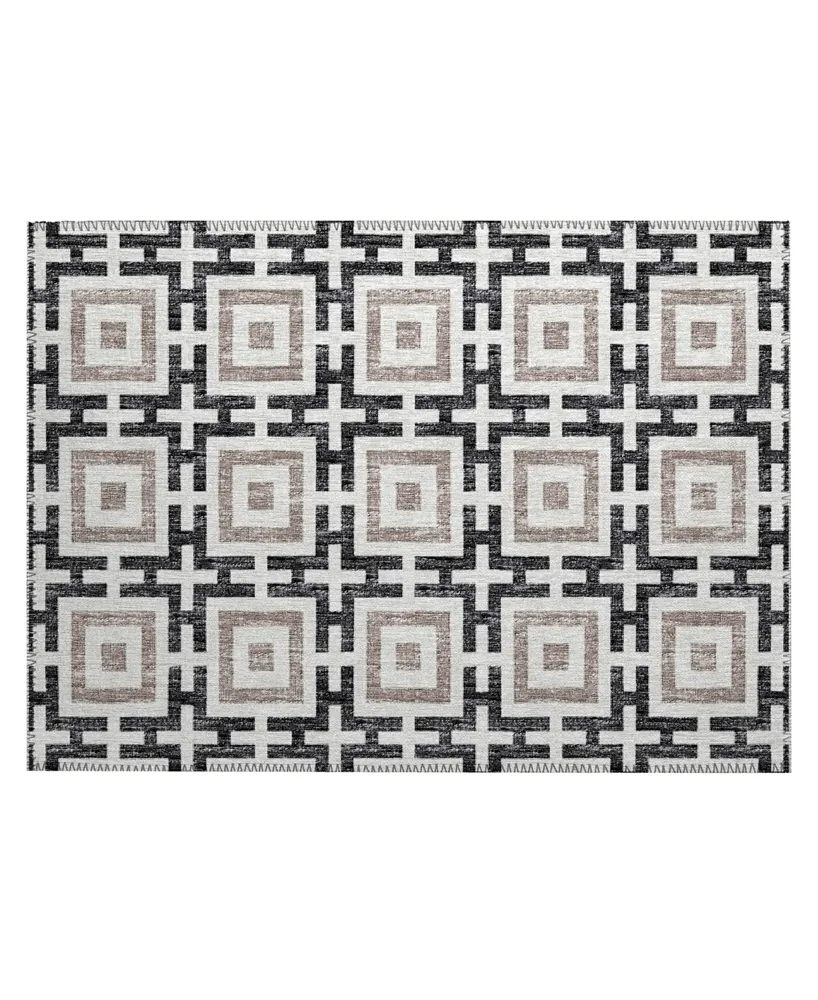 D Style Robbey Washable RBY1 1'8" x 2'6" Area Rug