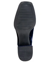 Kenneth Cole New York Women's Edie Square Toe Block Heel Bootie - Navy