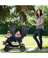 Foldable Lightweight Front Back Seats Double Baby Stroller